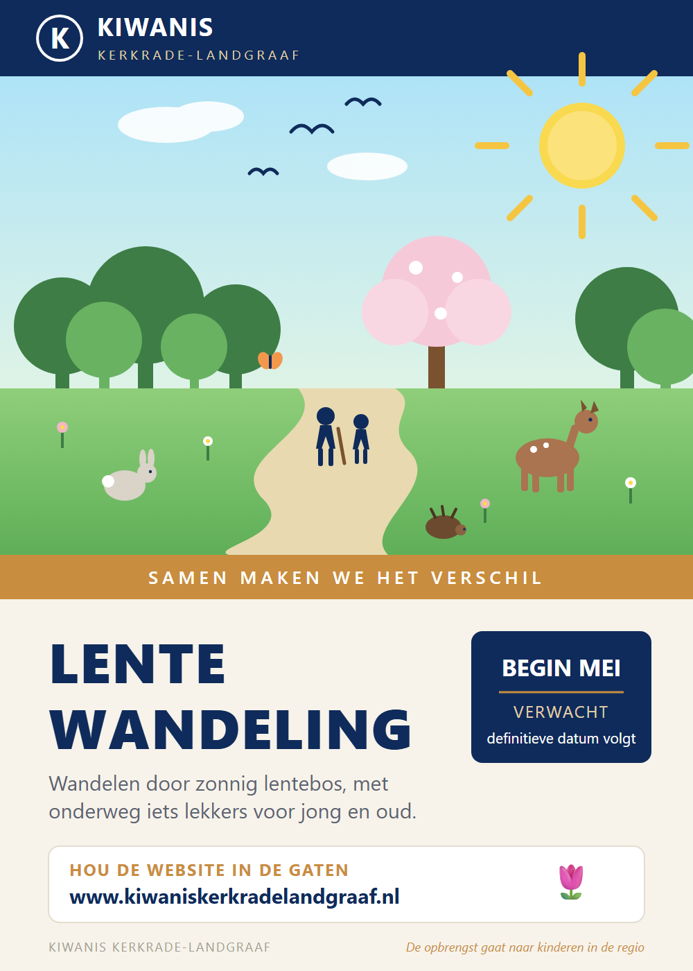Poster Lentewandeling